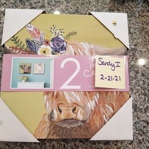 Cow canvas reserved for Lori